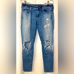Arizona Jean Co Destroyed Super Skinny Denim